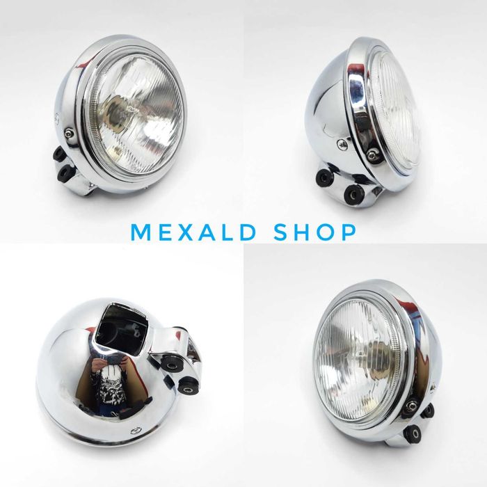 Фара на мотоцикл мотофара кафе рейсер боббер скремблер стрит кастом