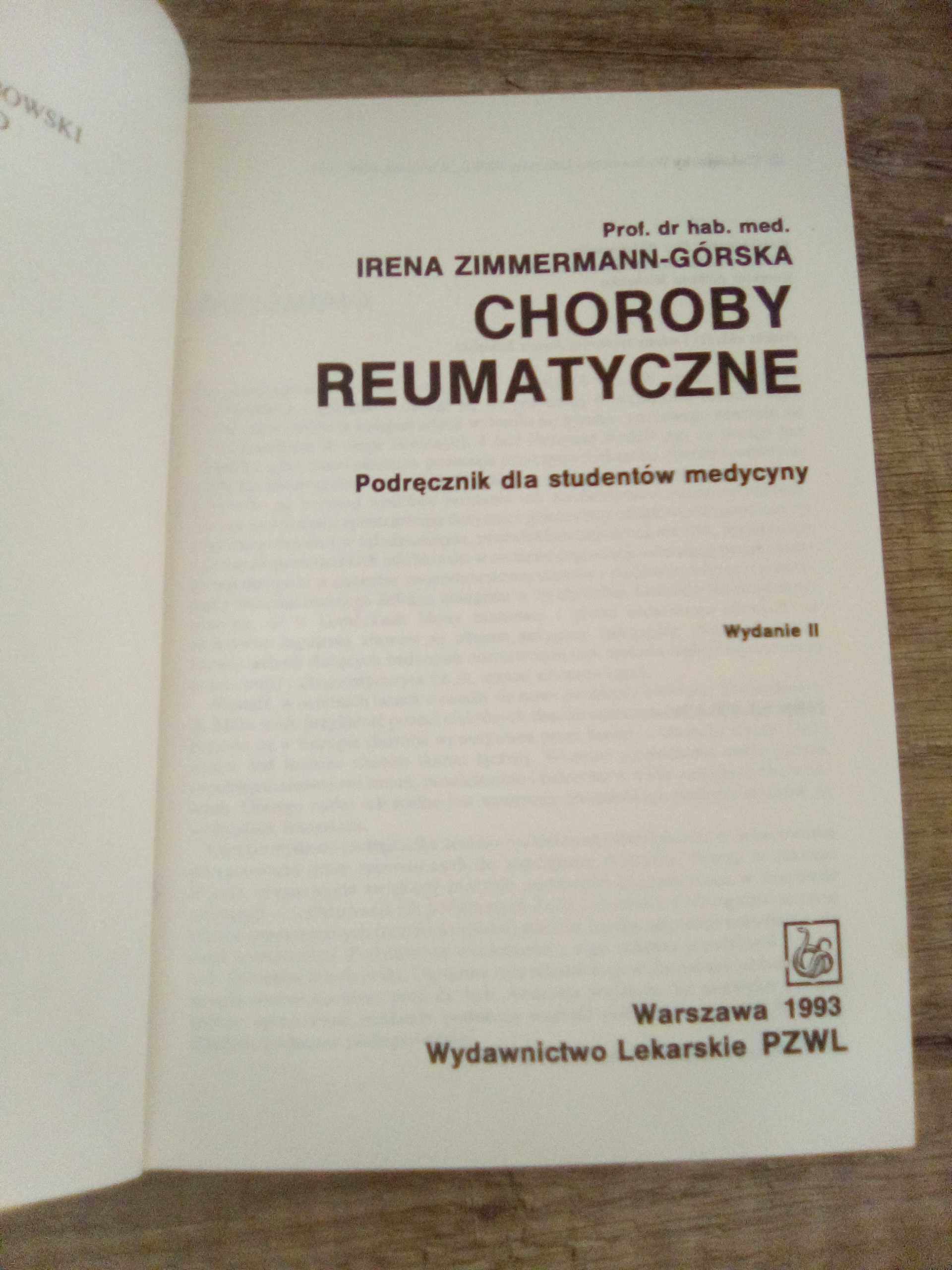 Choroby reumatyczne - Irena Zimmermann-Górska