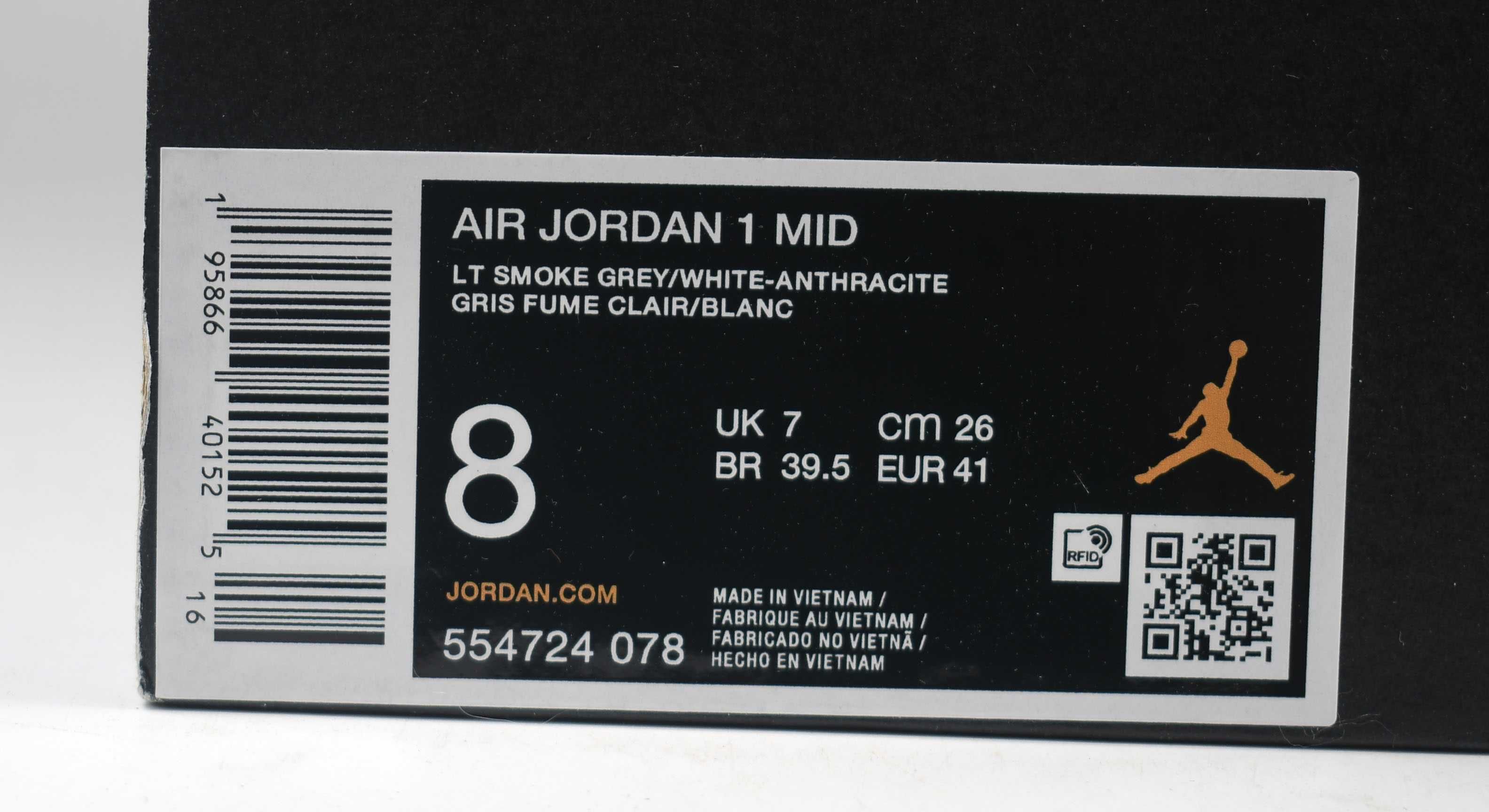 Jak nowe NIKE Air Jordan 1 Mid -554724 roz. 41
