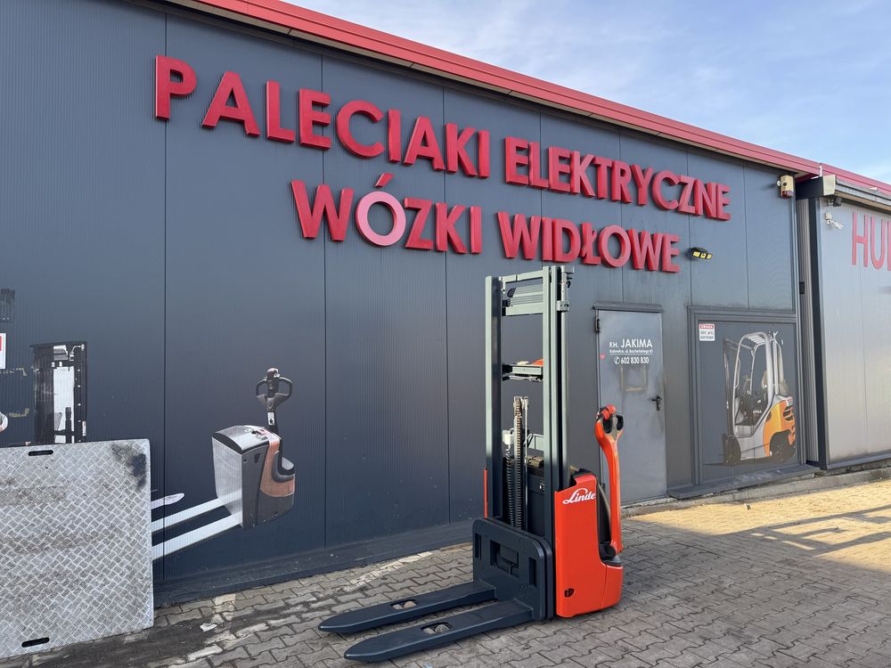Paleciak elektryczny Linde L 10 z wagą 340 cm 1000 kg 2013 r wózek
