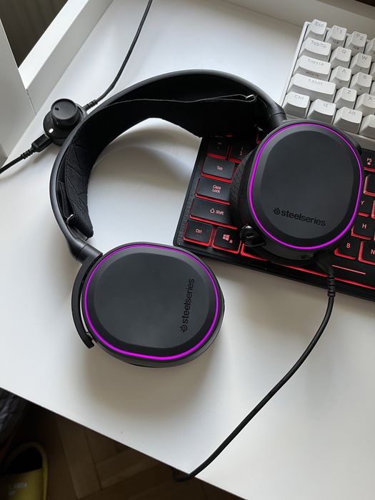 Steelseries arctis 5 słuchawki w super stanie