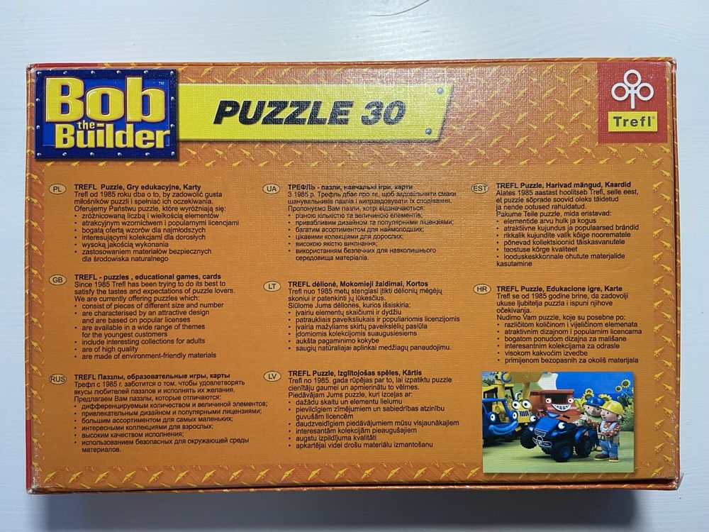 Trefl, Puzzle “Bob Budowniczy”, wiek 3+