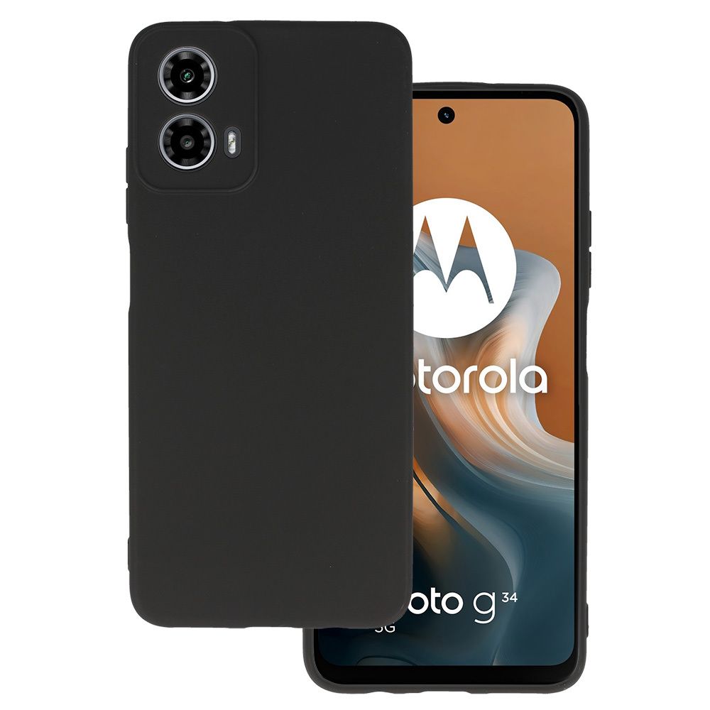 Back Case Matt Do Motorola Moto G34 5G Czarny