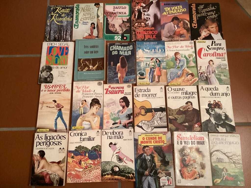 Livros variados em bom estado