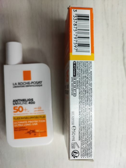 Сонцезахисний флюїд La Roche-Posay Антеліос UVA 400 SPF 50+ 50 ml