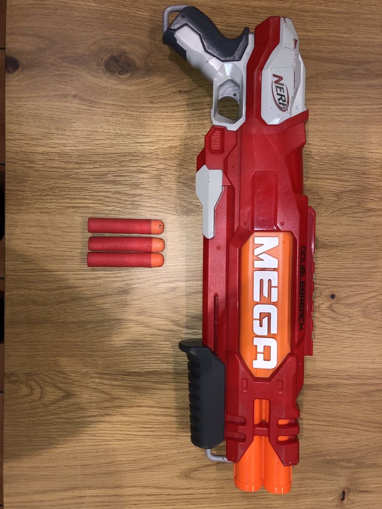 Nerf mega, com 3 balas