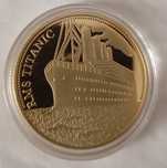 Medalha do Titanic RMS dourada