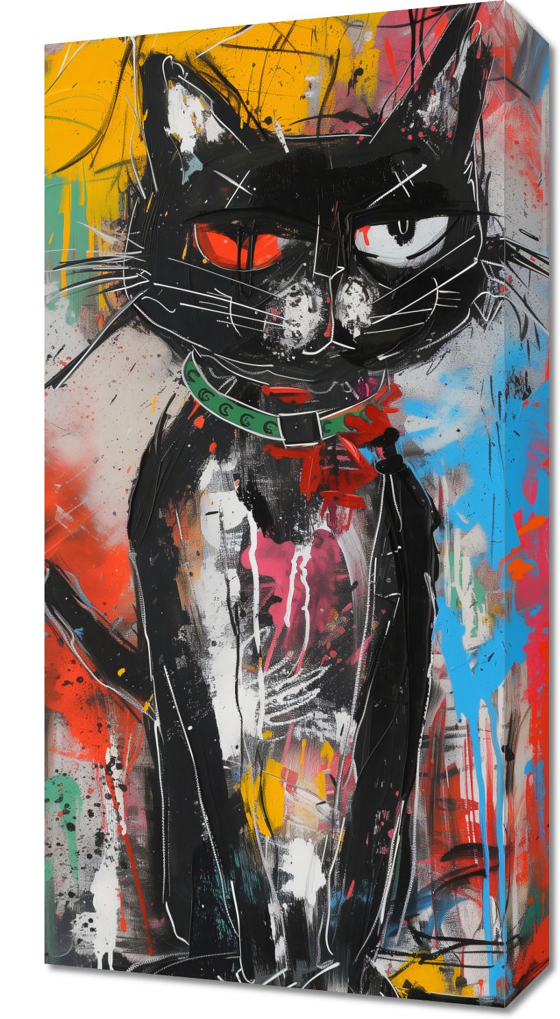Obraz 30x60cm Gburowaty Kiciak