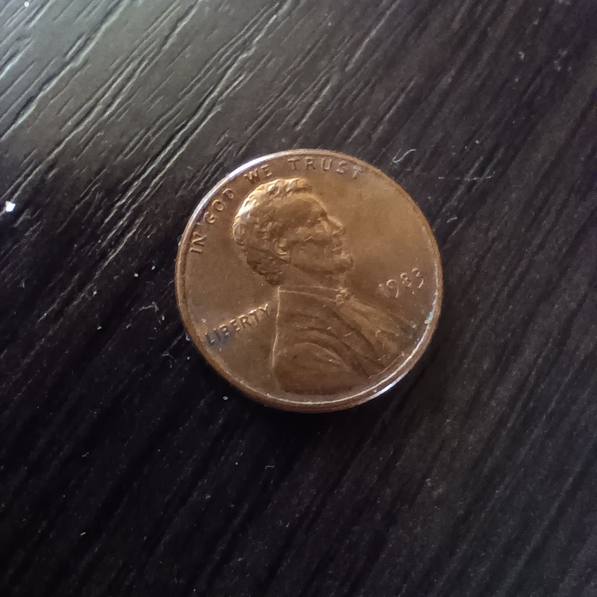 Один цент 1983 (США) one cent