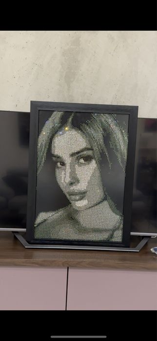 Подарунковий сет набір новорічний подарок / портрет кристалами