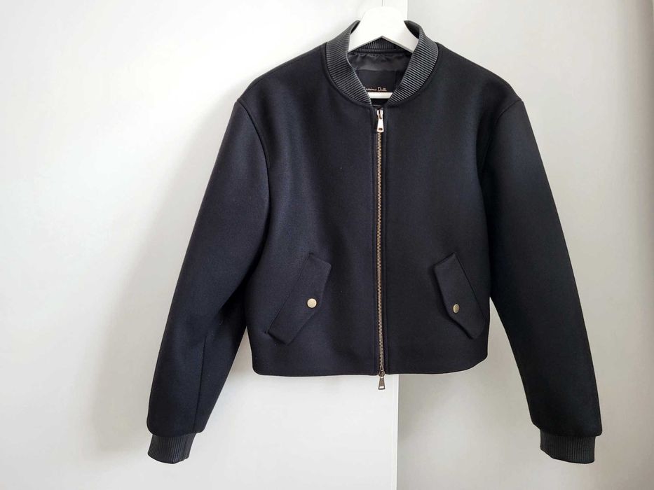 Massimo Dutti wełniana bomberka krótka kurtka S %%