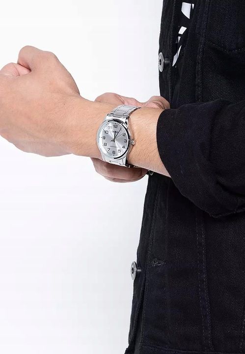Zegarek Męski Casio Altman+box +grawer Stalowy Cyfry Bransoleta Złoty
