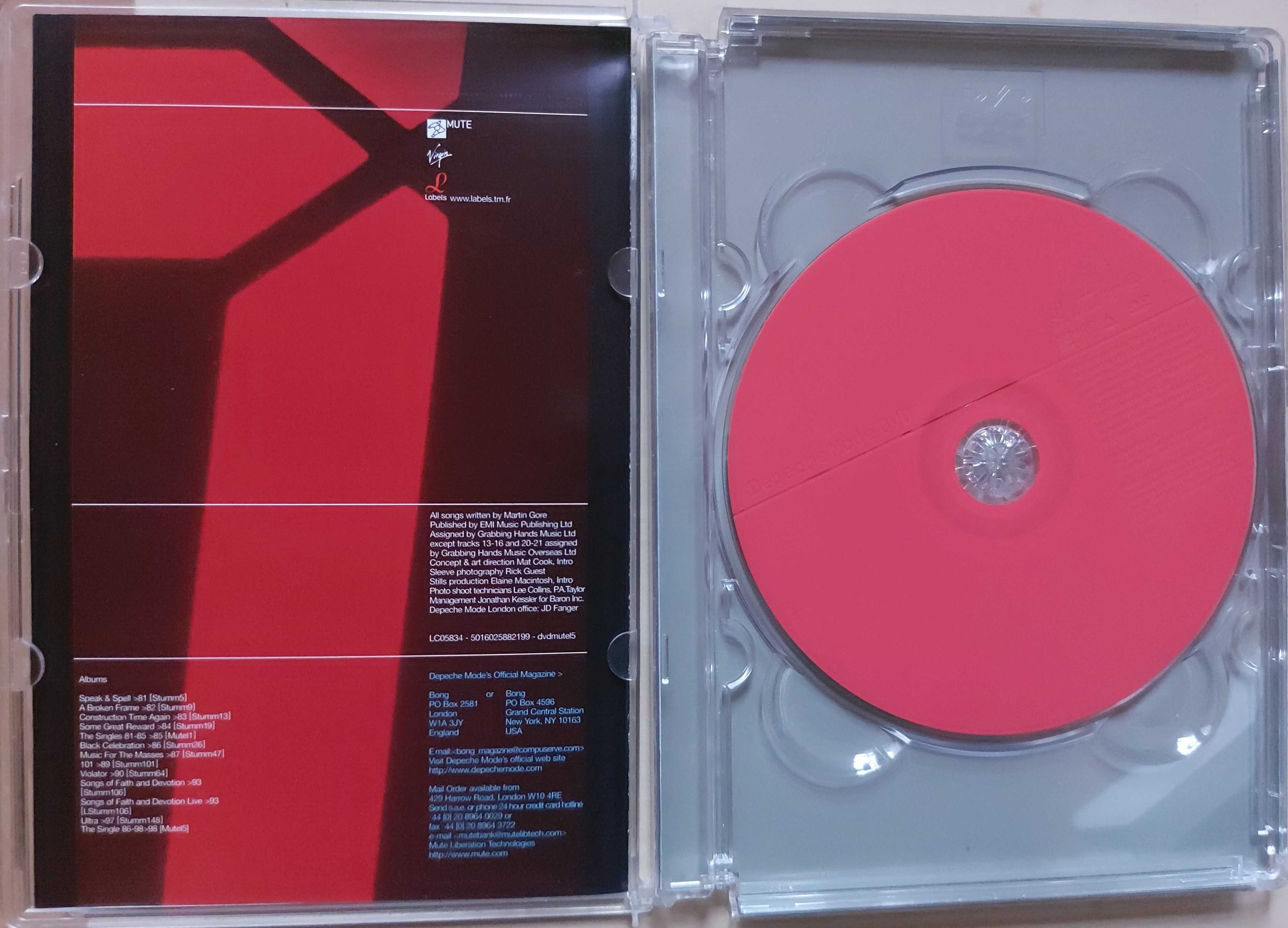 Depeche Mode zestaw CD The Singles 86>98 i DVD The Videos 86>98