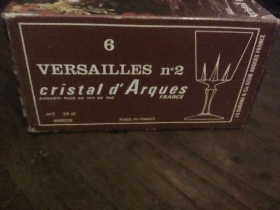 Conjunto copos Versailles em Cristal d'Arques