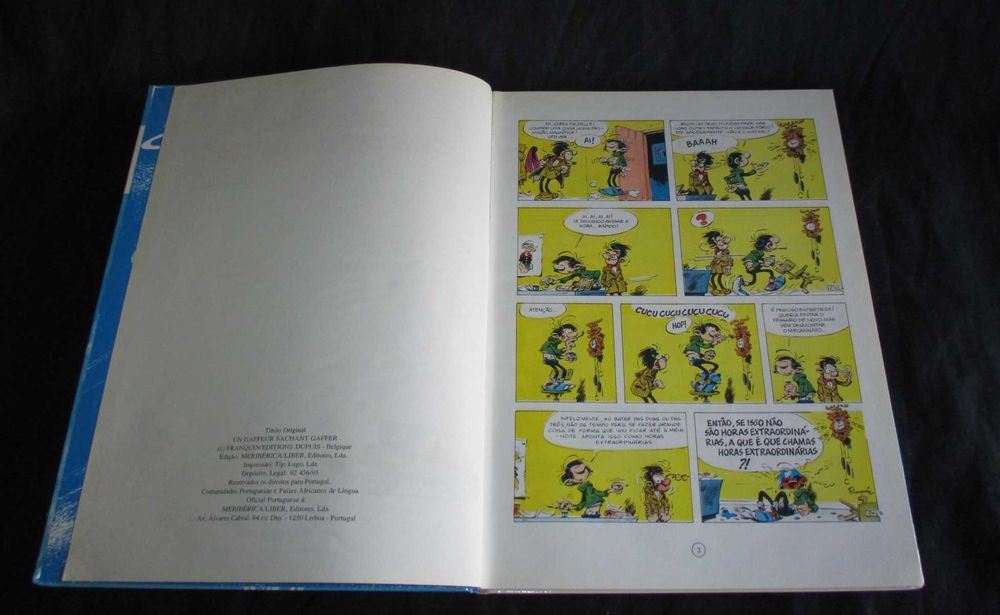Livro BD Gaston Um Bronco que só dá bronca Meribérica Liber CD