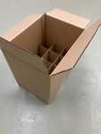 Caixa standard para garrafas 31x24x31 cm - com divisória - NOVAS