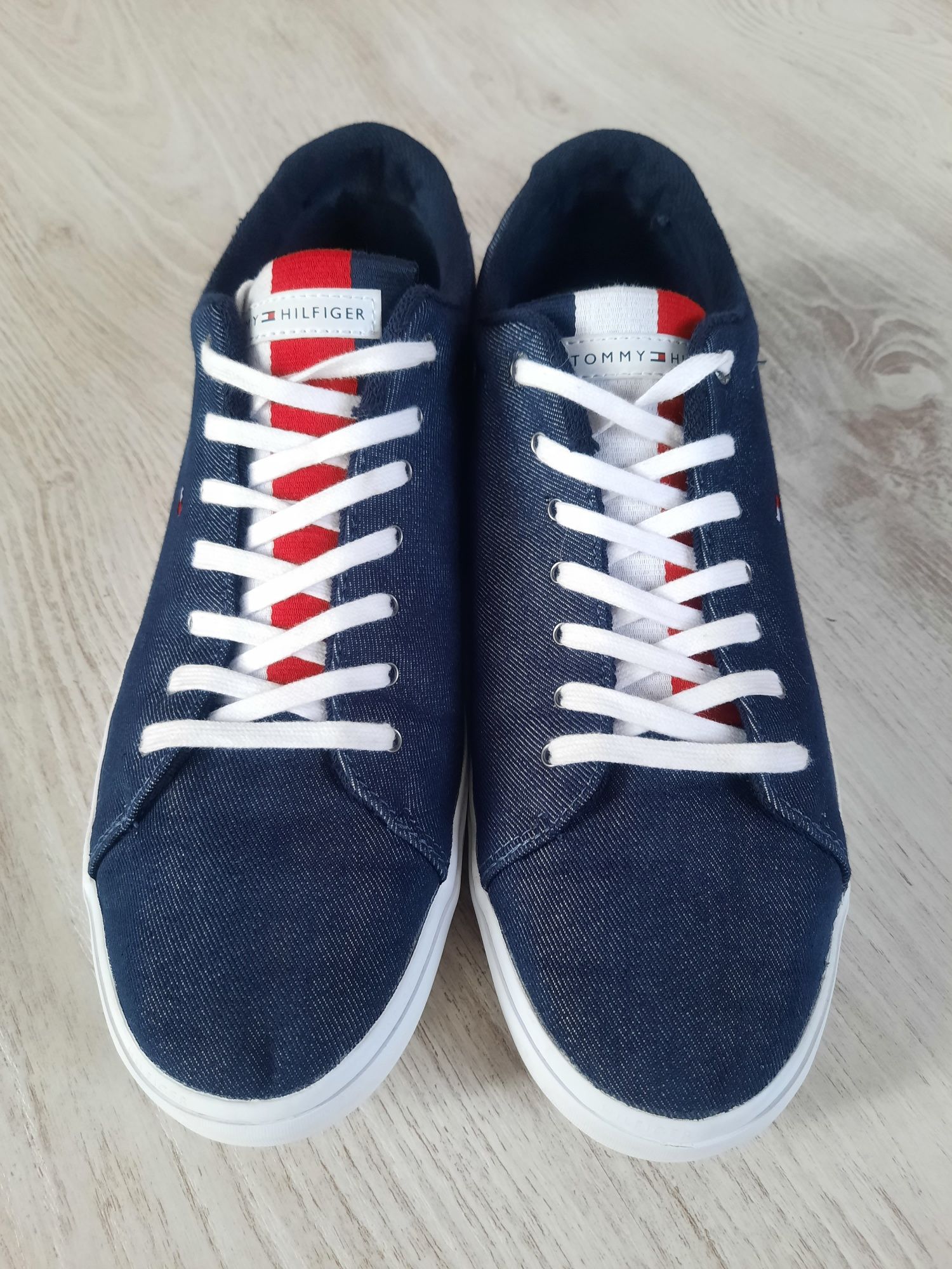 Оригинал кеды Tommy Hilfiger ESSENTIAL CHAMBRAY VULCANIZED кеди р.46