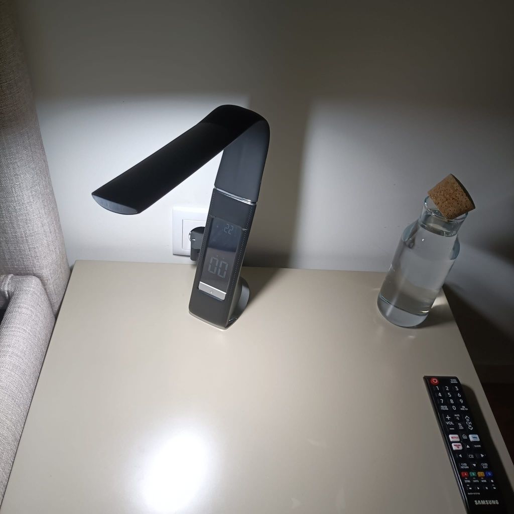 Candeeiros Pretos Digitais Led Táctil