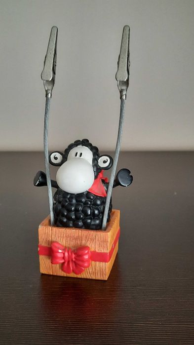 Figurki ceramiczne - zestaw 3 sztuk ze spinaczami na zdjęcia