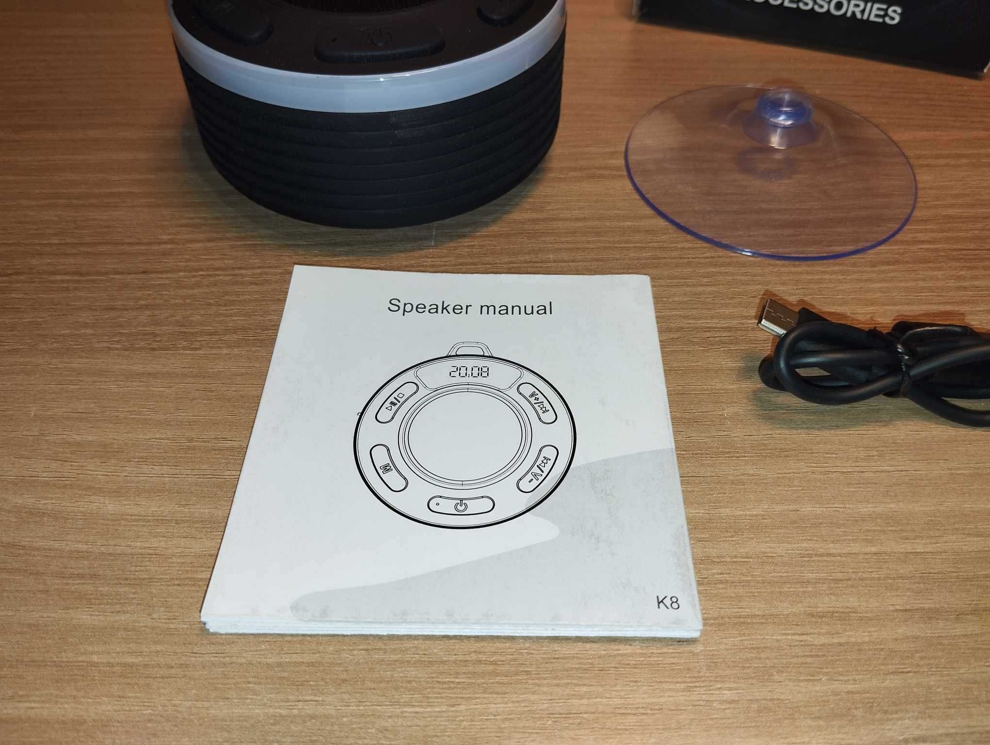 Głośnik Bezprzewodowy K8 Bluetooth 5.1 - Wodoodporny IPX7