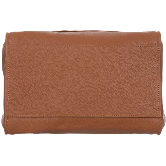 VERA PELLE torebka damska skórzana shopper z saszetką V497 fuksja