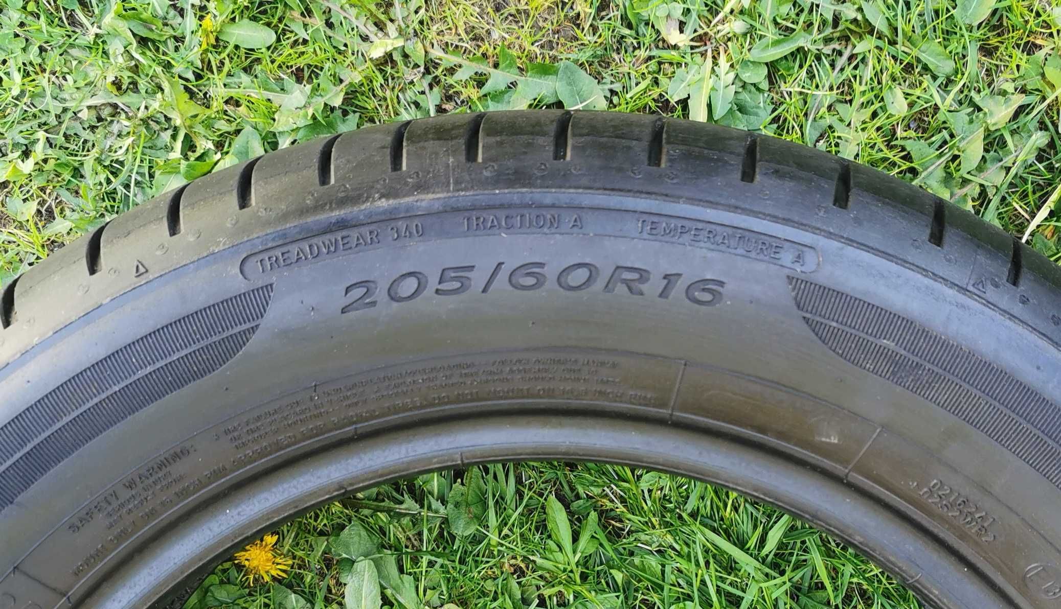 205/60r16 Dunlop SP Sport Bluresponse letnie 2 szt stan bdb prywatnie.