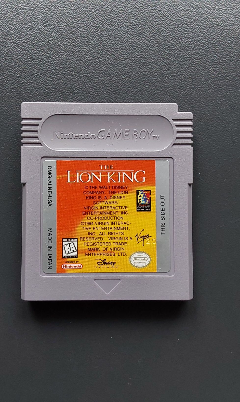 The Lion King gameboy