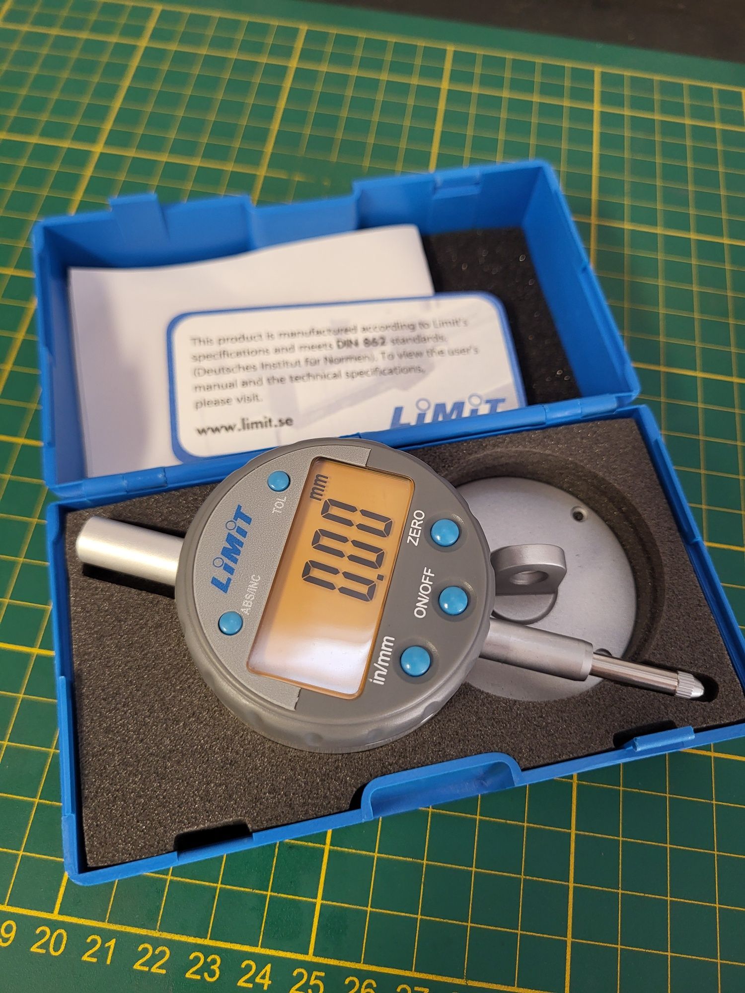Elektroniczny cyfrowy czujnik zegarowy limit