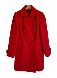 Miss Selfridge czerwony płaszcz damski Rozmiar S