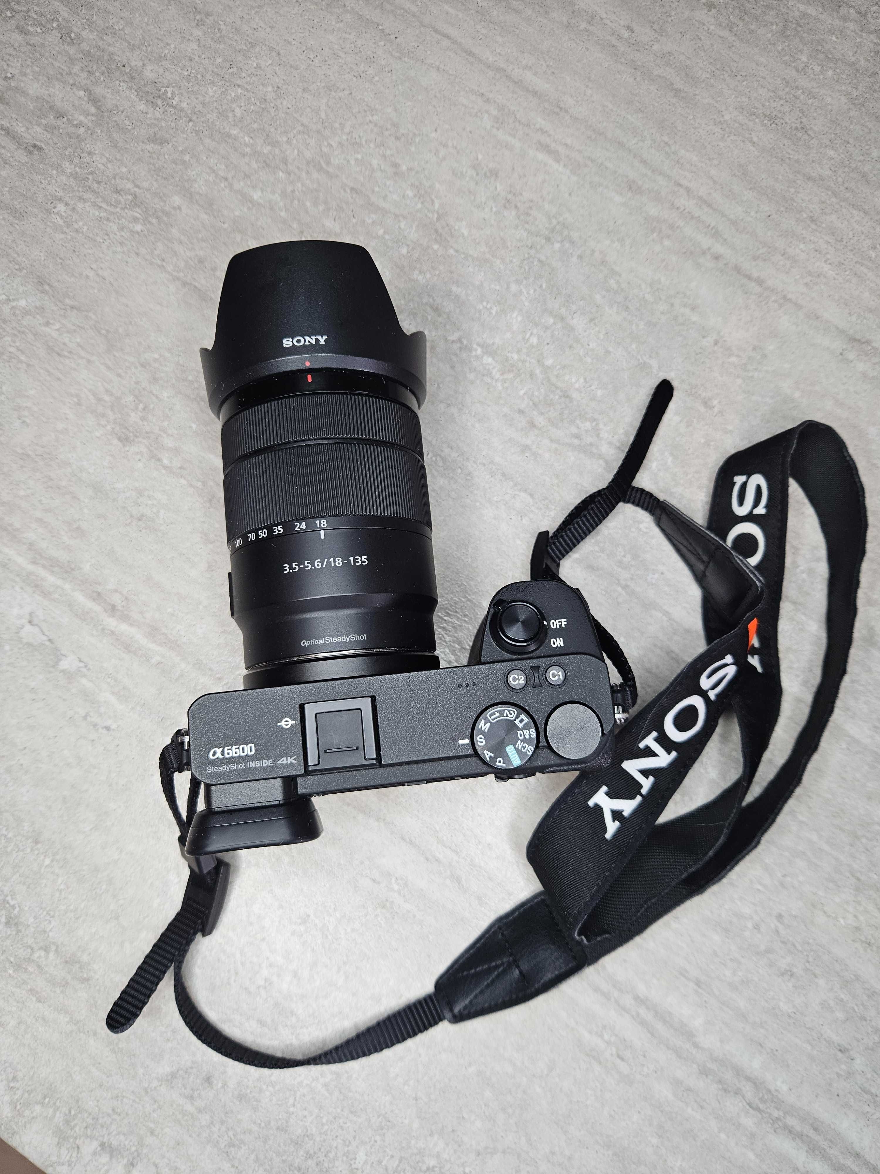 Sony Alpha A6600 ILCE6600MB + 2 obiektywy + akcesoria
