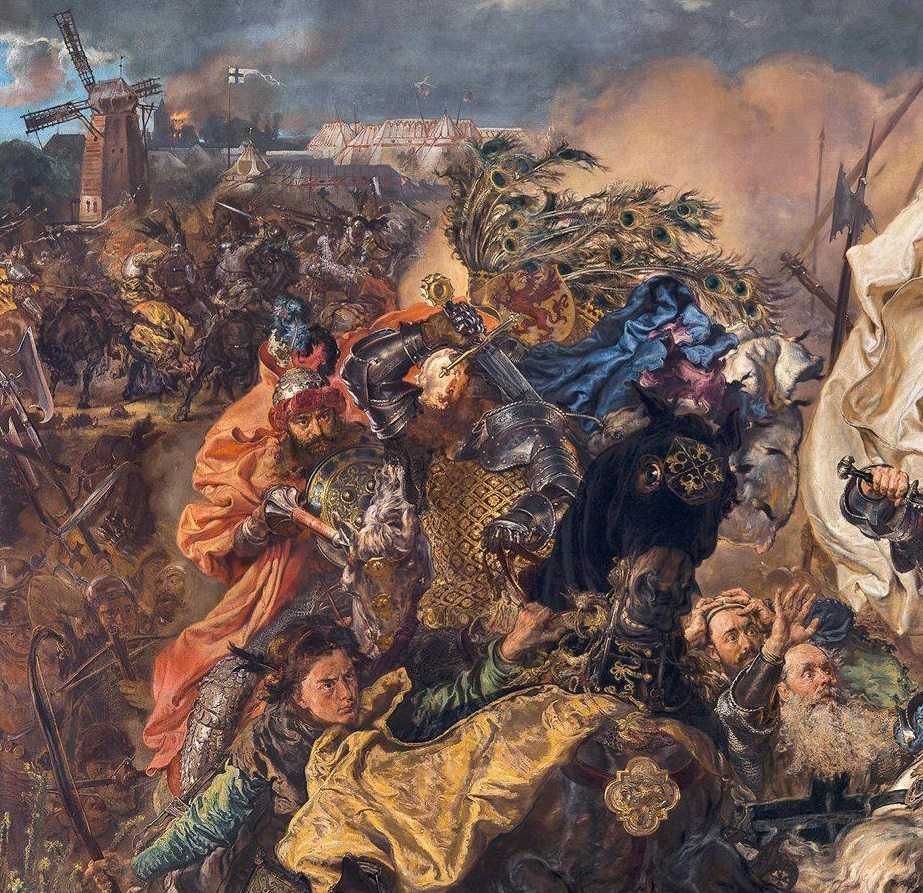 Bitwa pod Grunwaldem Jan Matejko płótno kopia 100x40 cm