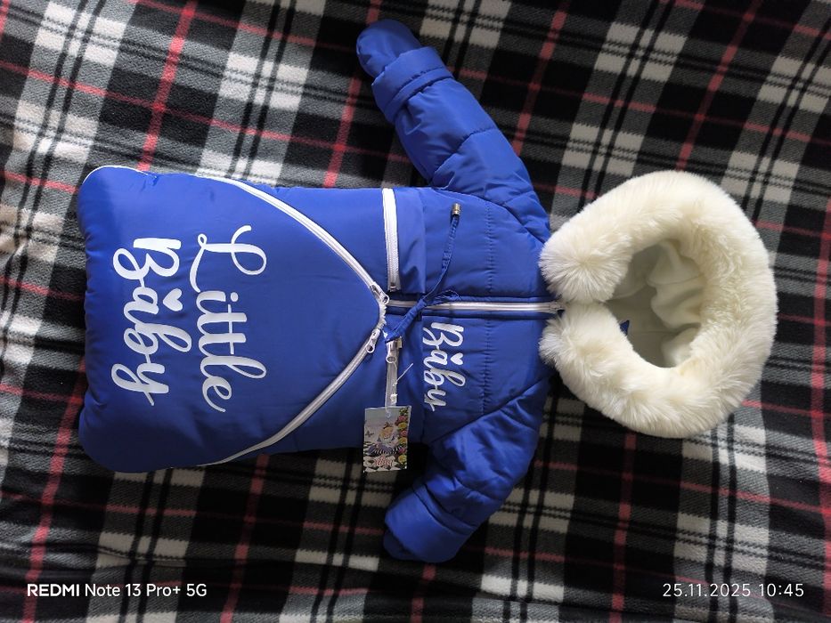 Зимовий дитячий комбінезон-трансформер 3в1 Alisa на овчині "Little Bab