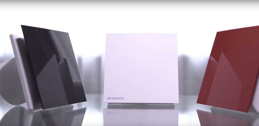 Вентилятор ВЕНТС АЙС Кристал 100 Т з таймером, безшумний з клапаном