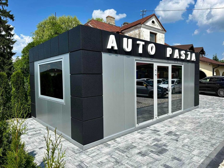 Pawilon z płyty warstwowej Sklep Biuro Magazyn Komis Fryzjer Kontener