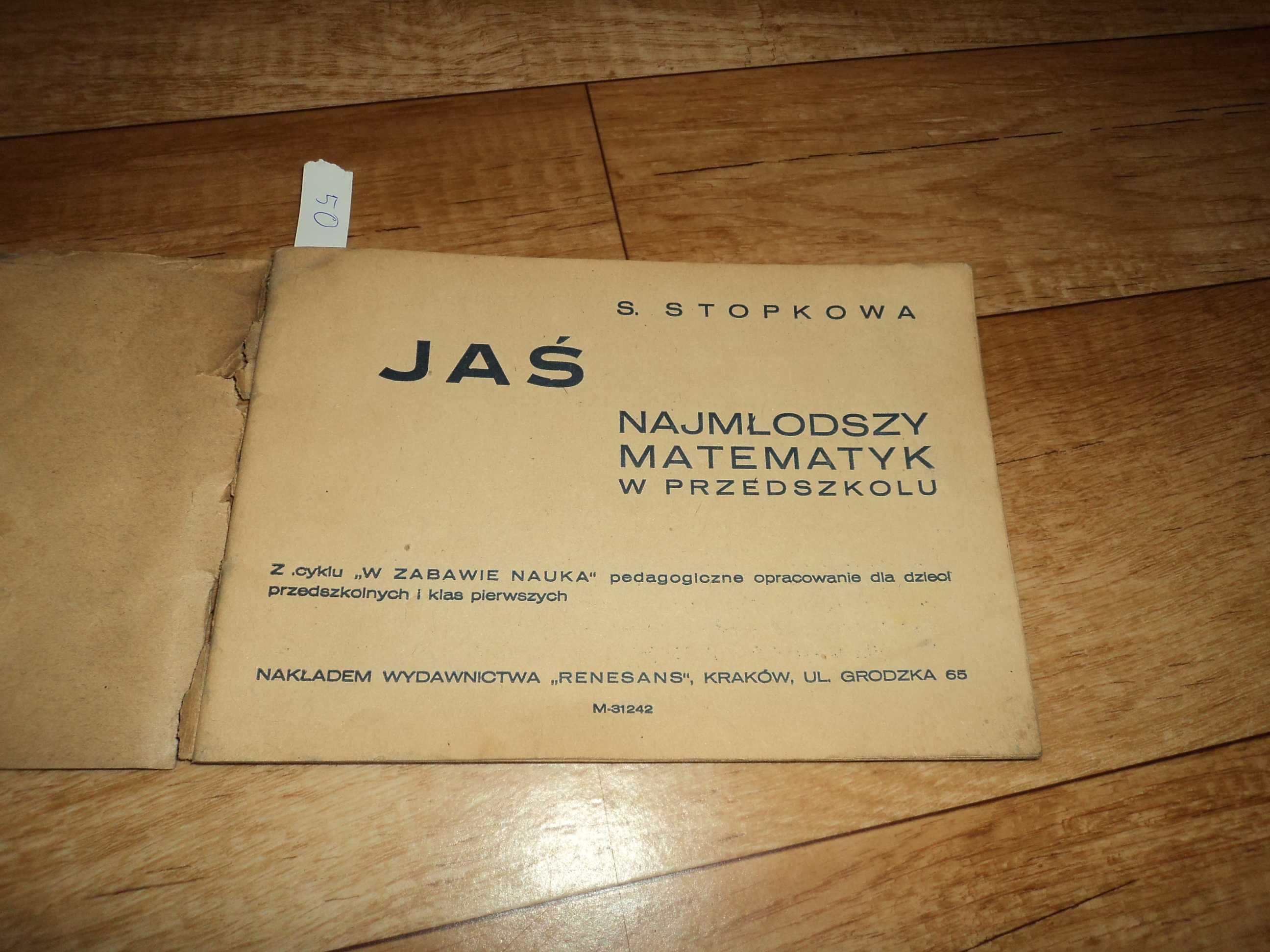 Jaś najmłodszy matematyk w przedszkolu S. Stopkowa [ przedwojenna ]