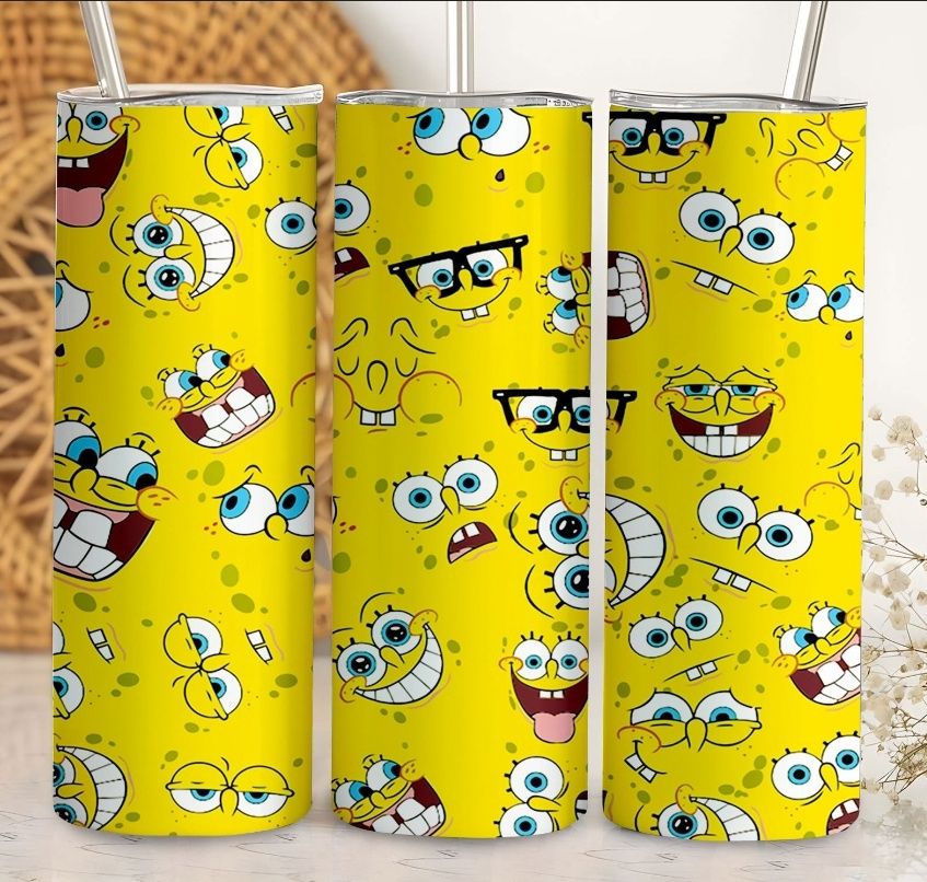 Kubek termiczny stalowy z nadrukiem Minionki