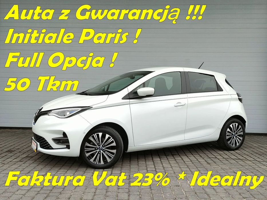 Renault Zoe 50 Kw*Initiale Paris*Full Opcja*100% Bezwypadkowy*Gwarancja*FVat23%