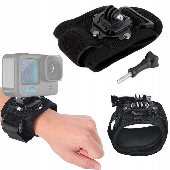 Mocowanie kamery sportowej na nadgarstek / ręke GoPro DJI SJCAM Insta