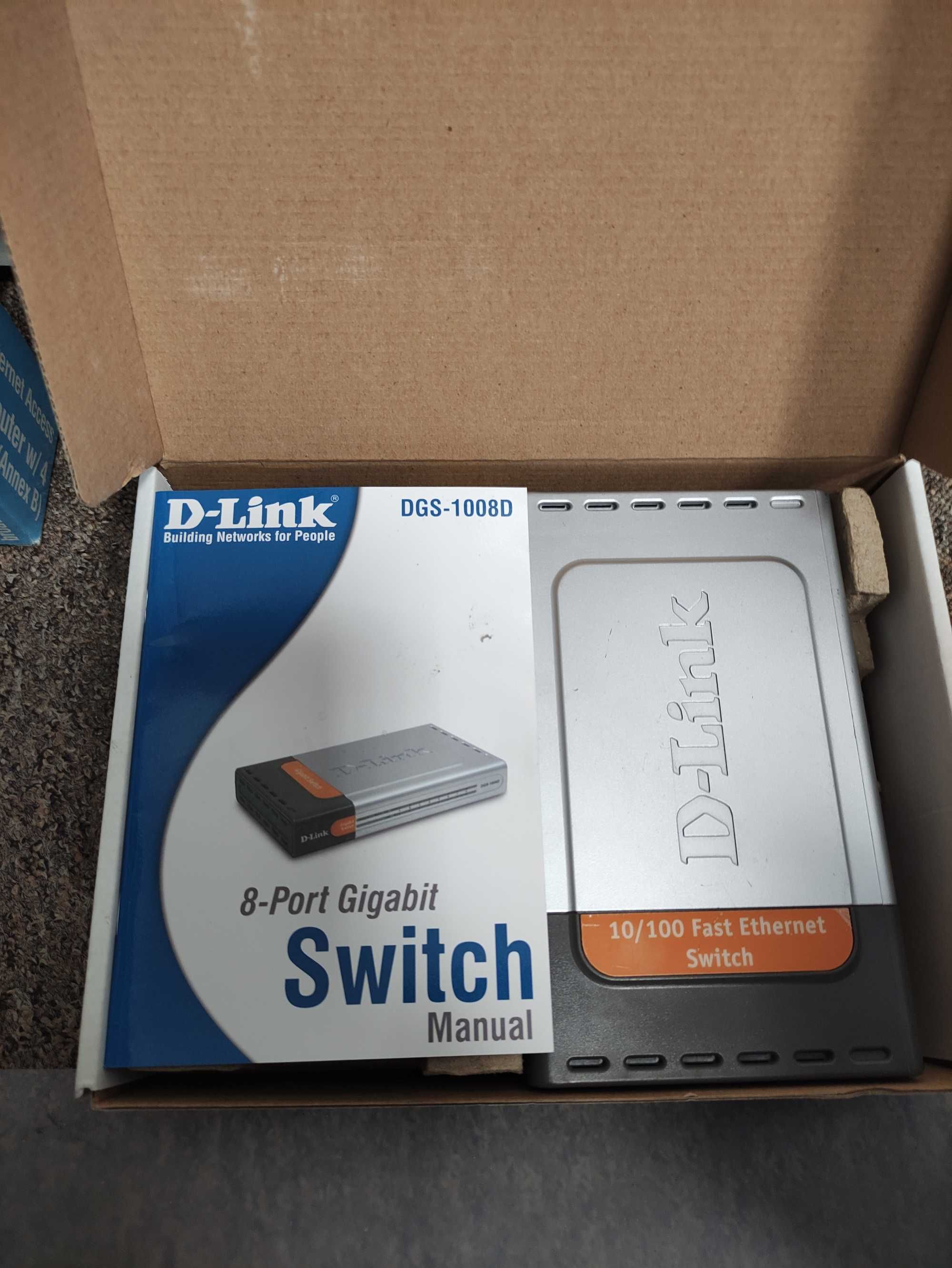 Ruter D-Link + switch D-Link