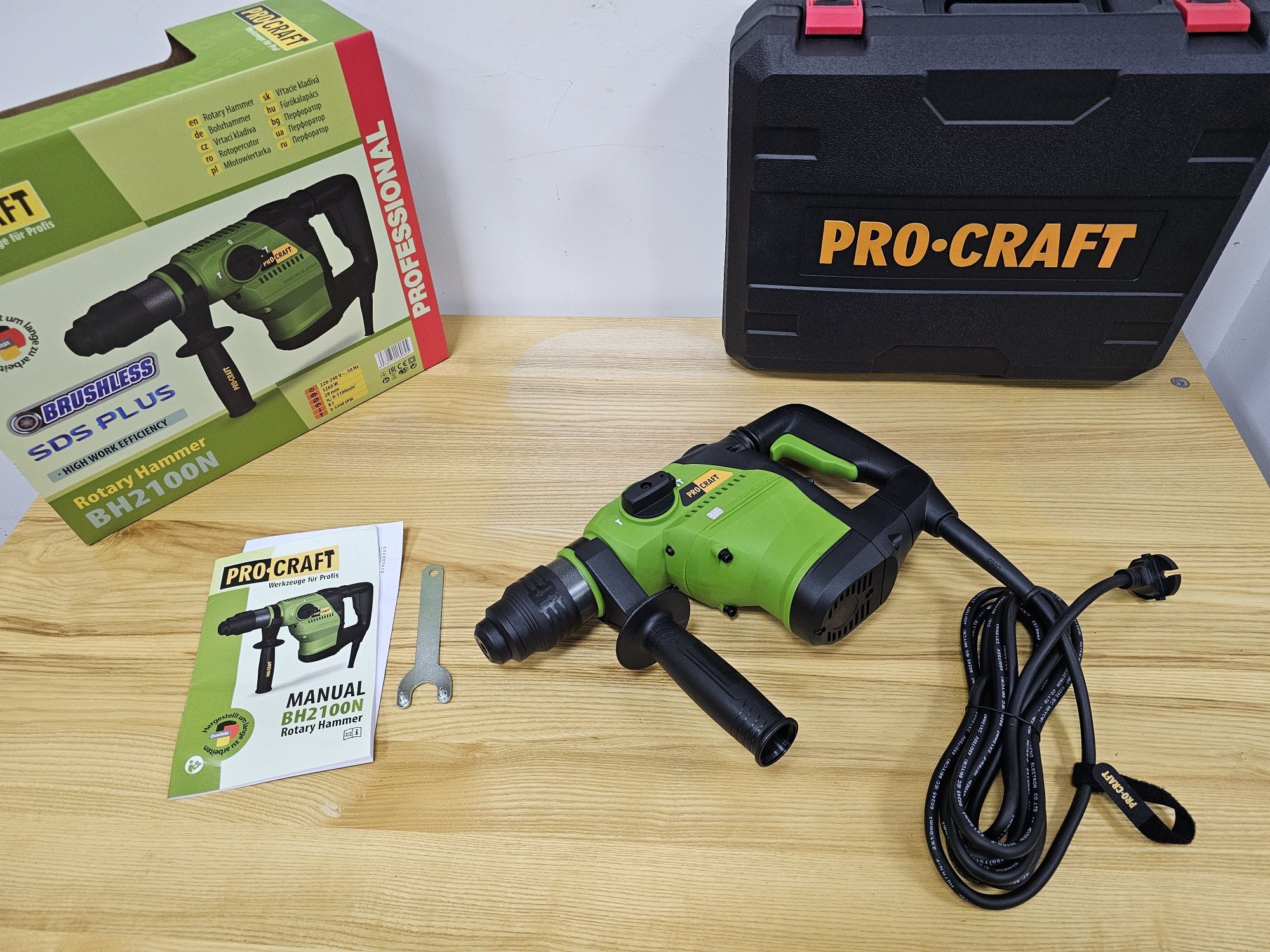 8Дж Перфоратор ProCraft 2100 Бесщеточный двигатель Гарантия 36мес