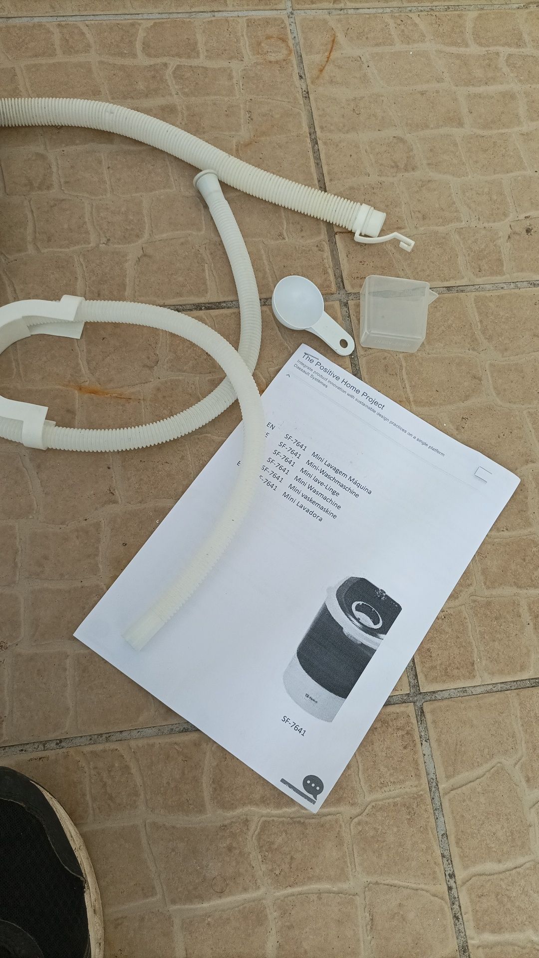 Máquina lavar roupa portátil