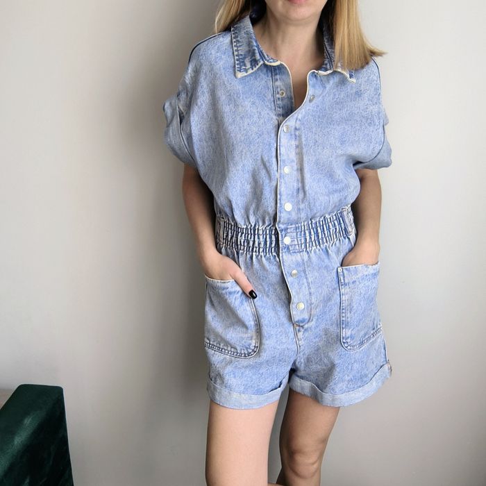 Jeansowy kombinezon damski nowy