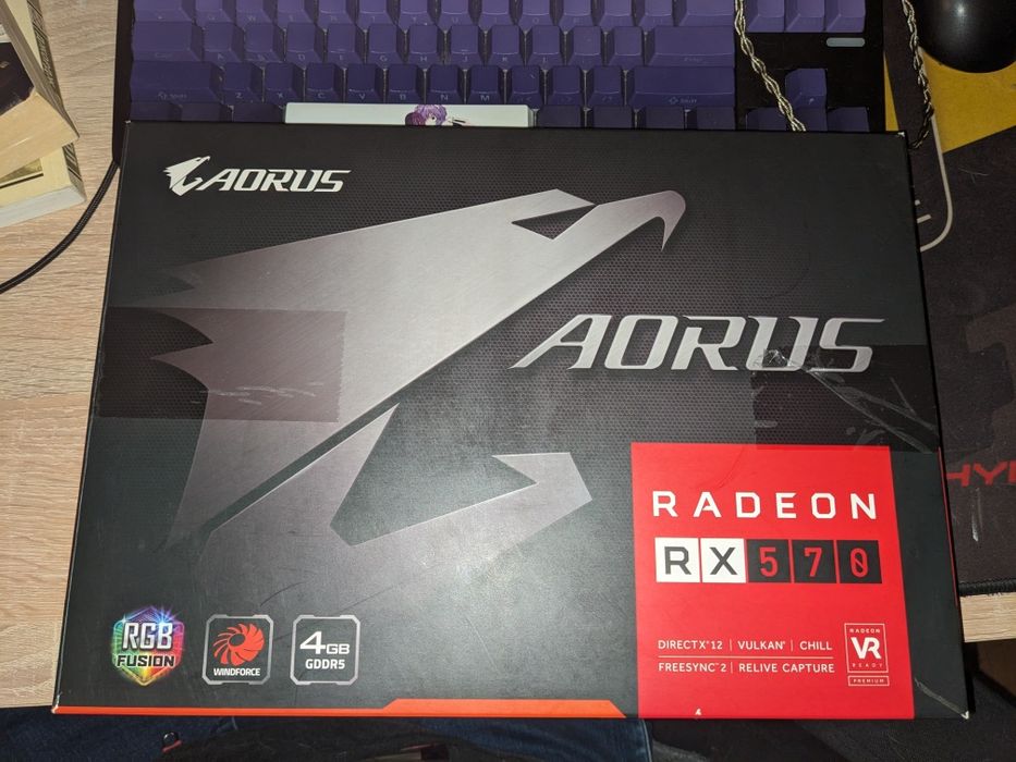 Відеокарта GIGABYTE AORUS RX 570 4GB