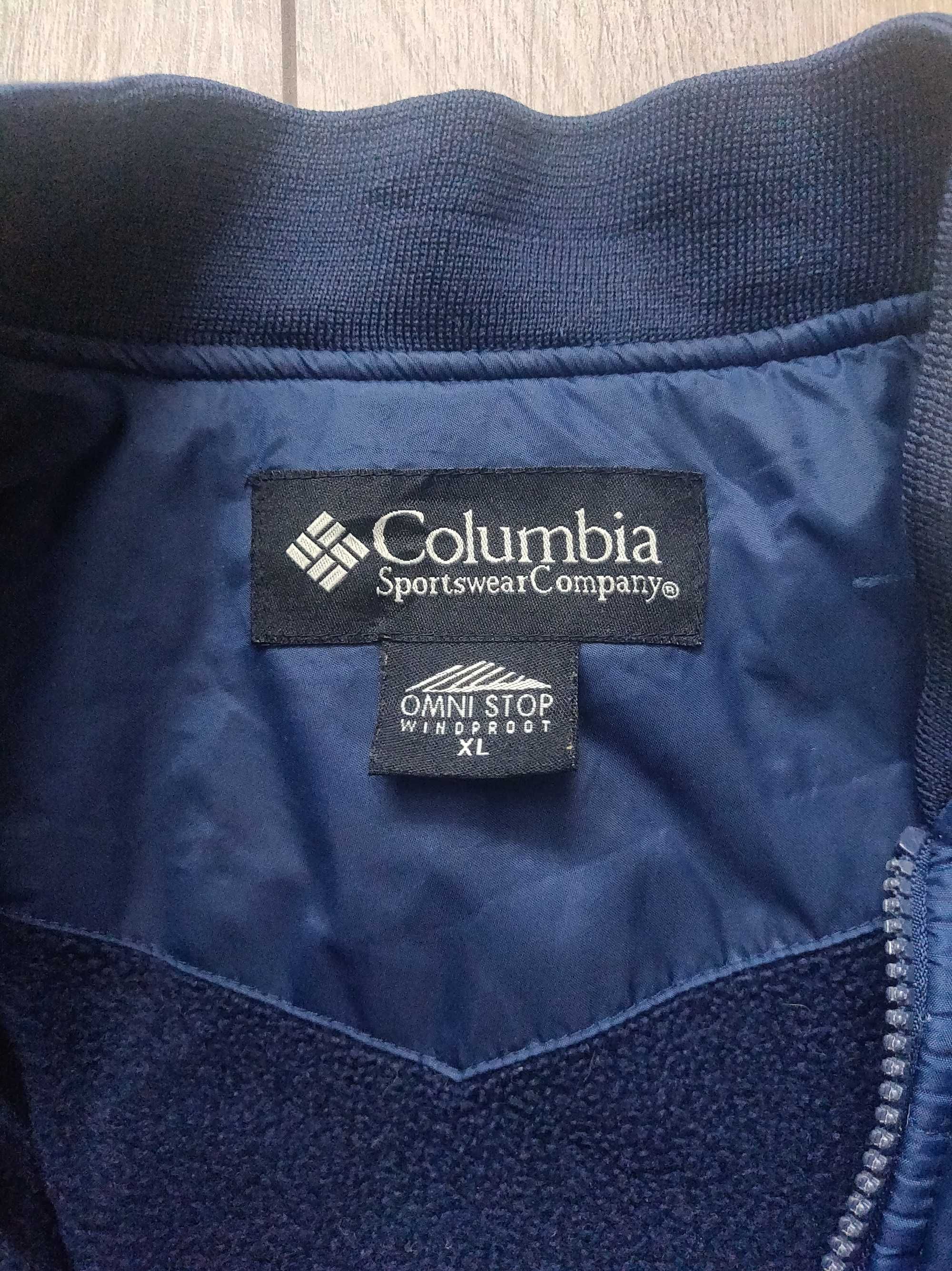 Куртка пуховик Columbia Sportswear XL р. 52 синего  цвета