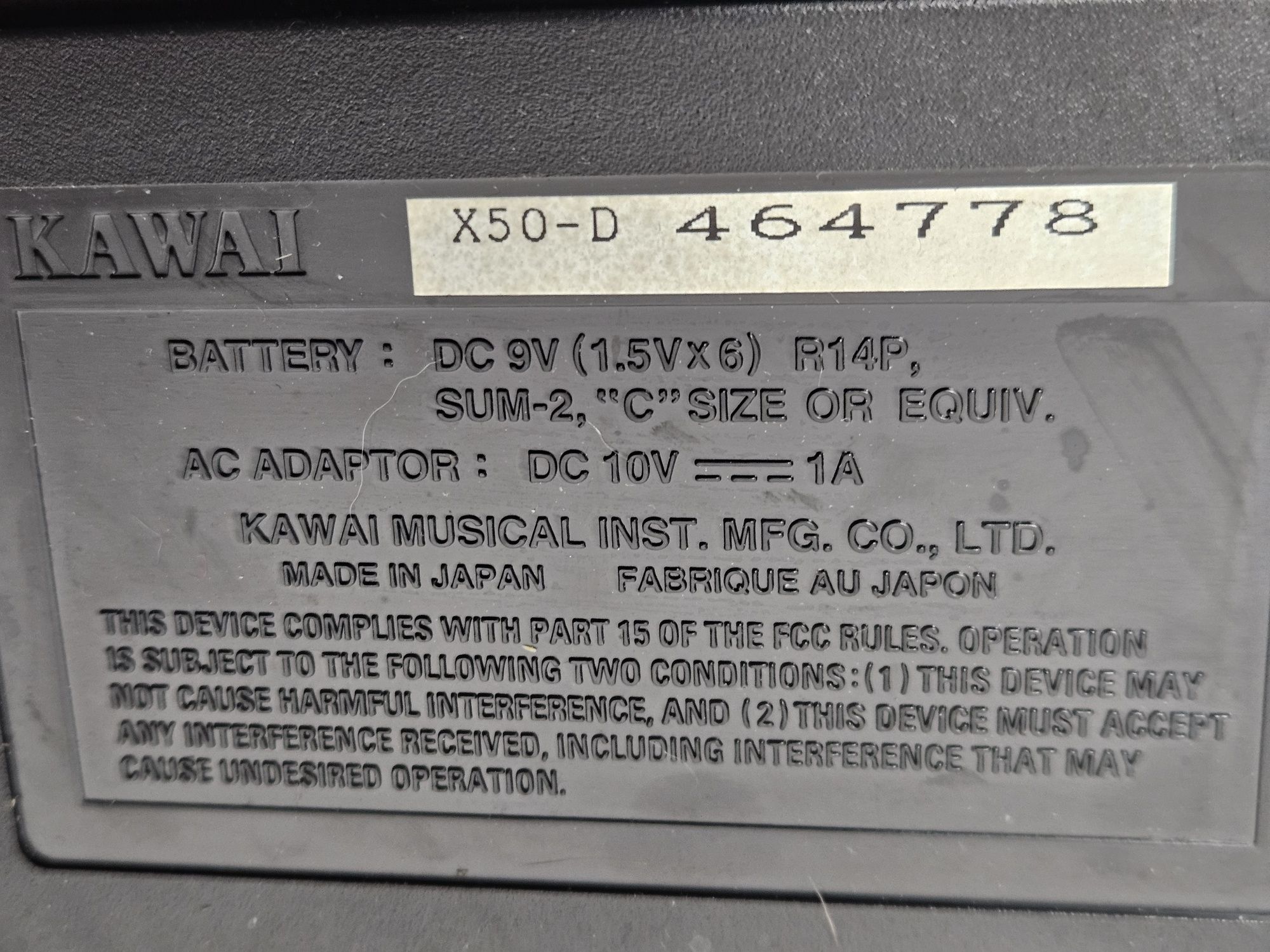 Japoński keyboard Kawai Super 3D X50-D, Dynamiczna klawiatura