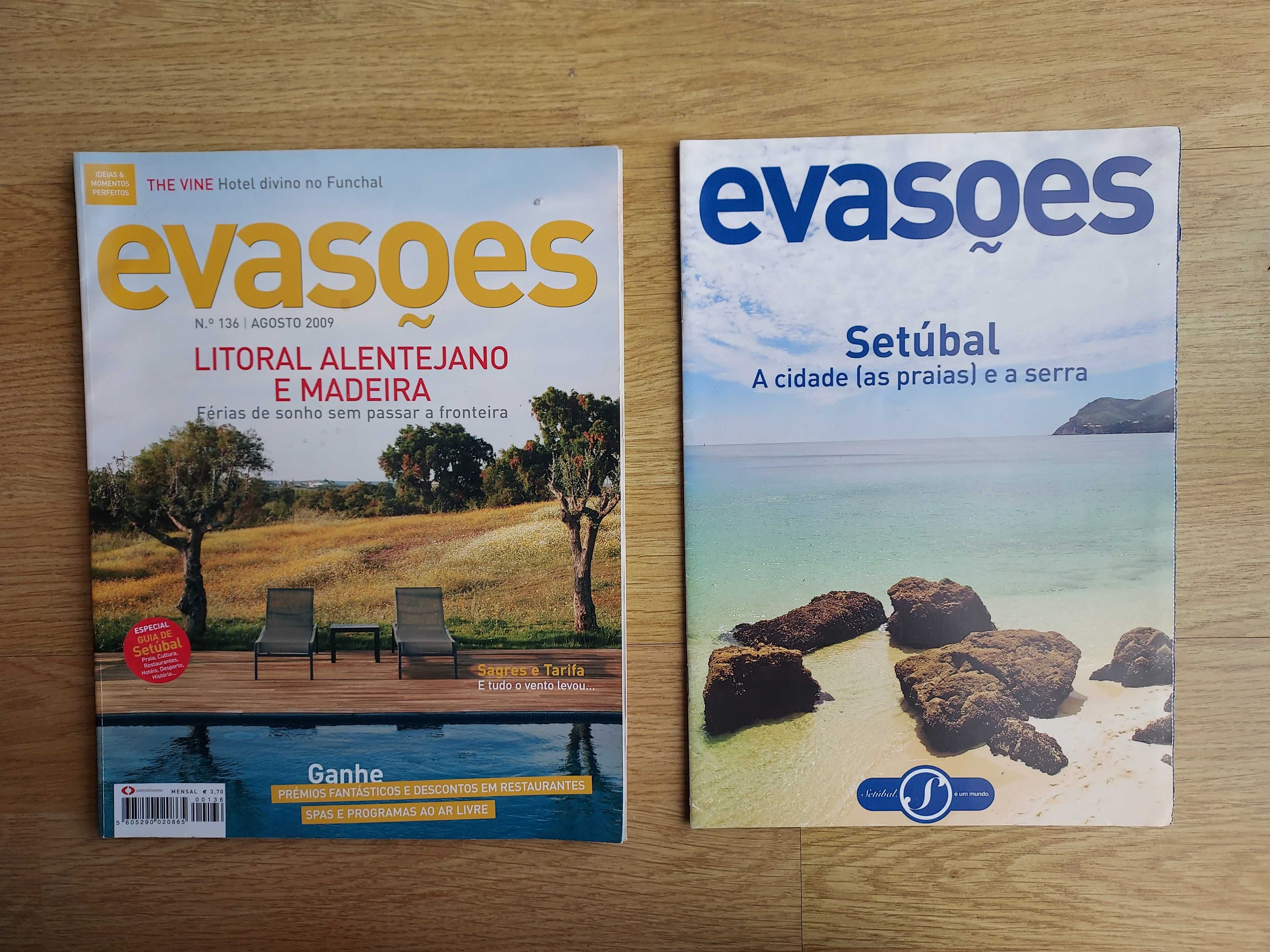 Revistas Evasões,  Rotas & Destinos e Viajar