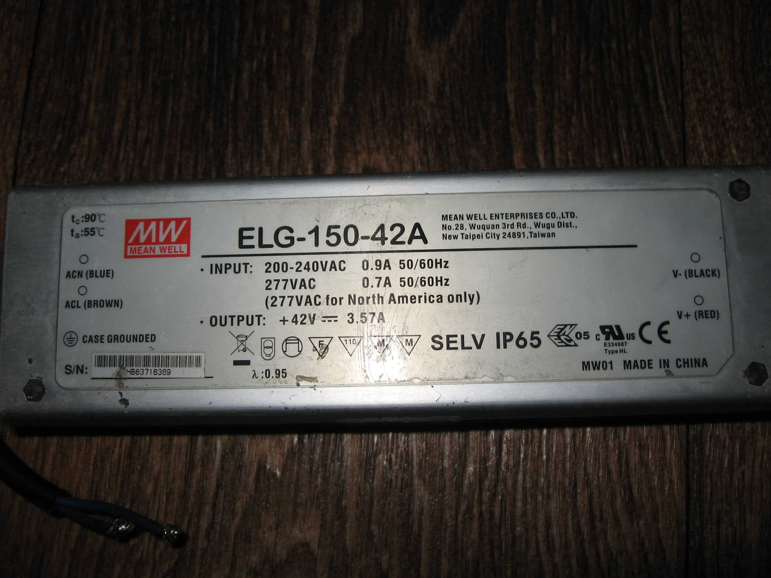 LED-драйвер  ELG-150-42A   ELG-200-42A