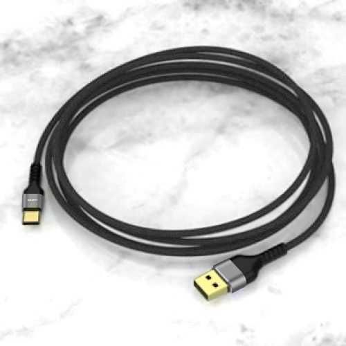 Kabel USB / USB-C SZYBKI Quick Charge 3A Mocny Przewód 1.8m - 3 sztuki