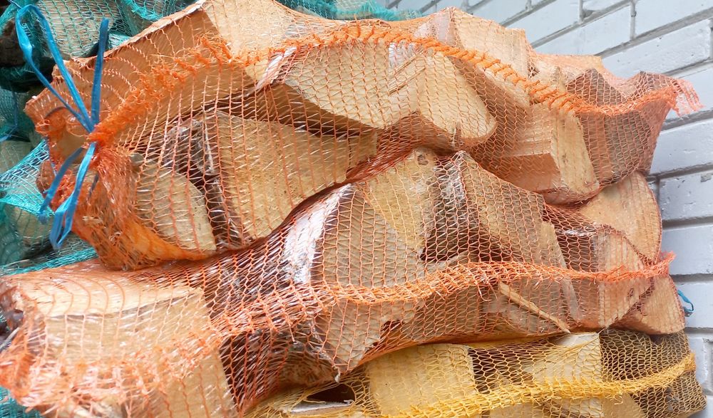 Sezonowane DRZEWO Brzoza twarde DREWNO opałowe kominkowe ognisko worki