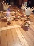 Lampa trzy  klosze